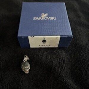 Swarovski Black Skull Charm